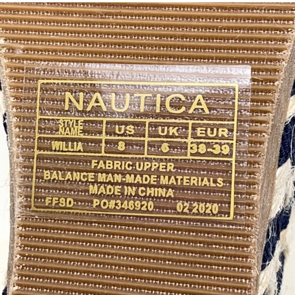 Nautica Wedge Rope Sandals - Picture 8 of 8